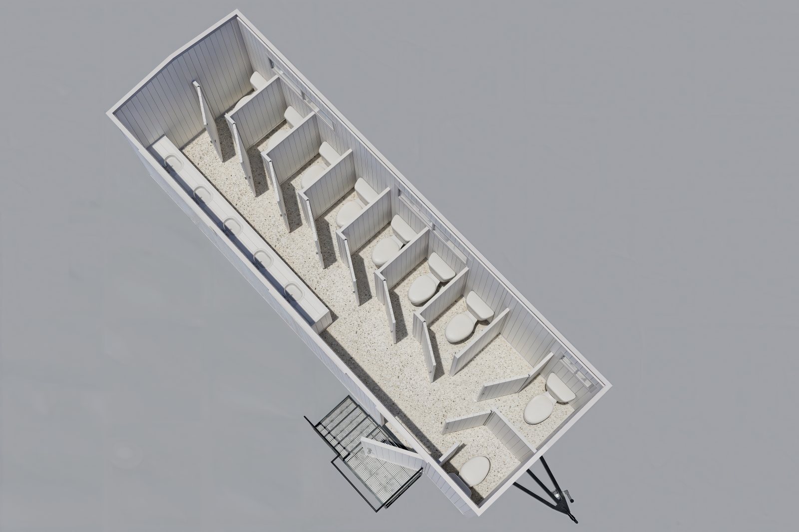 BPMF895-06-WC9P · BP895 Módulo de baños de 9 servicios